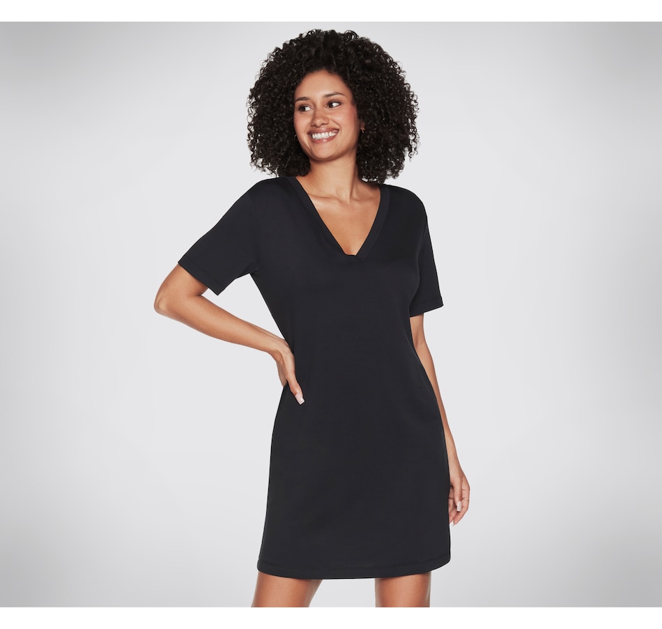 Image 235397_BLK.jpg, Product 235-397 / Price $29.33, Skeckers Skechluxe Restful Short Sleeve Dress from Skechers on TSC.ca's Fashion department
