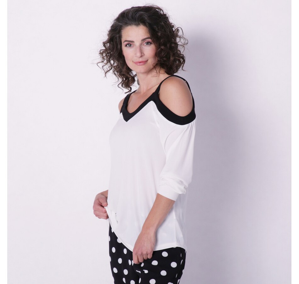 Image 235424_WHT.jpg, Product 235-424 / Price $24.33, Red Coral Cold Shoulder Sweetheart Top from Red Coral Fashions on TSC.ca's Fashion department