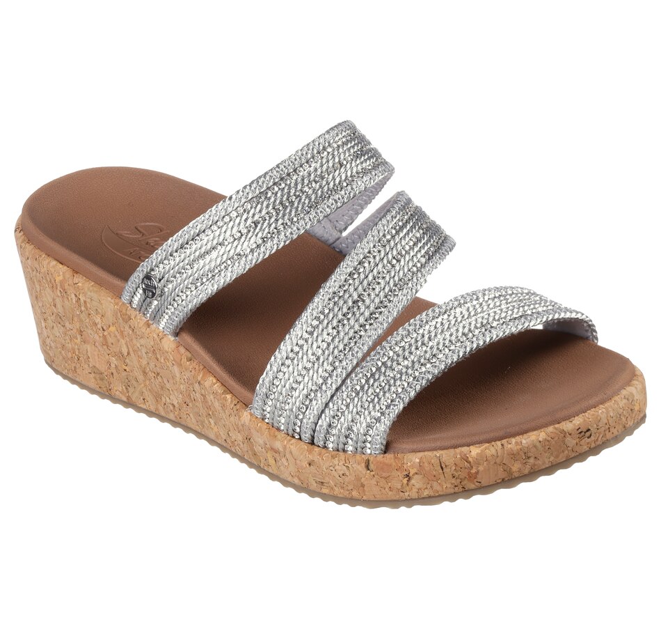 Image 235456_SIL.jpg, Product 235-456 / Price $39.33, Skechers Arch Fit Always Classy Wedge Sandal from Skechers on TSC.ca's Shoes department