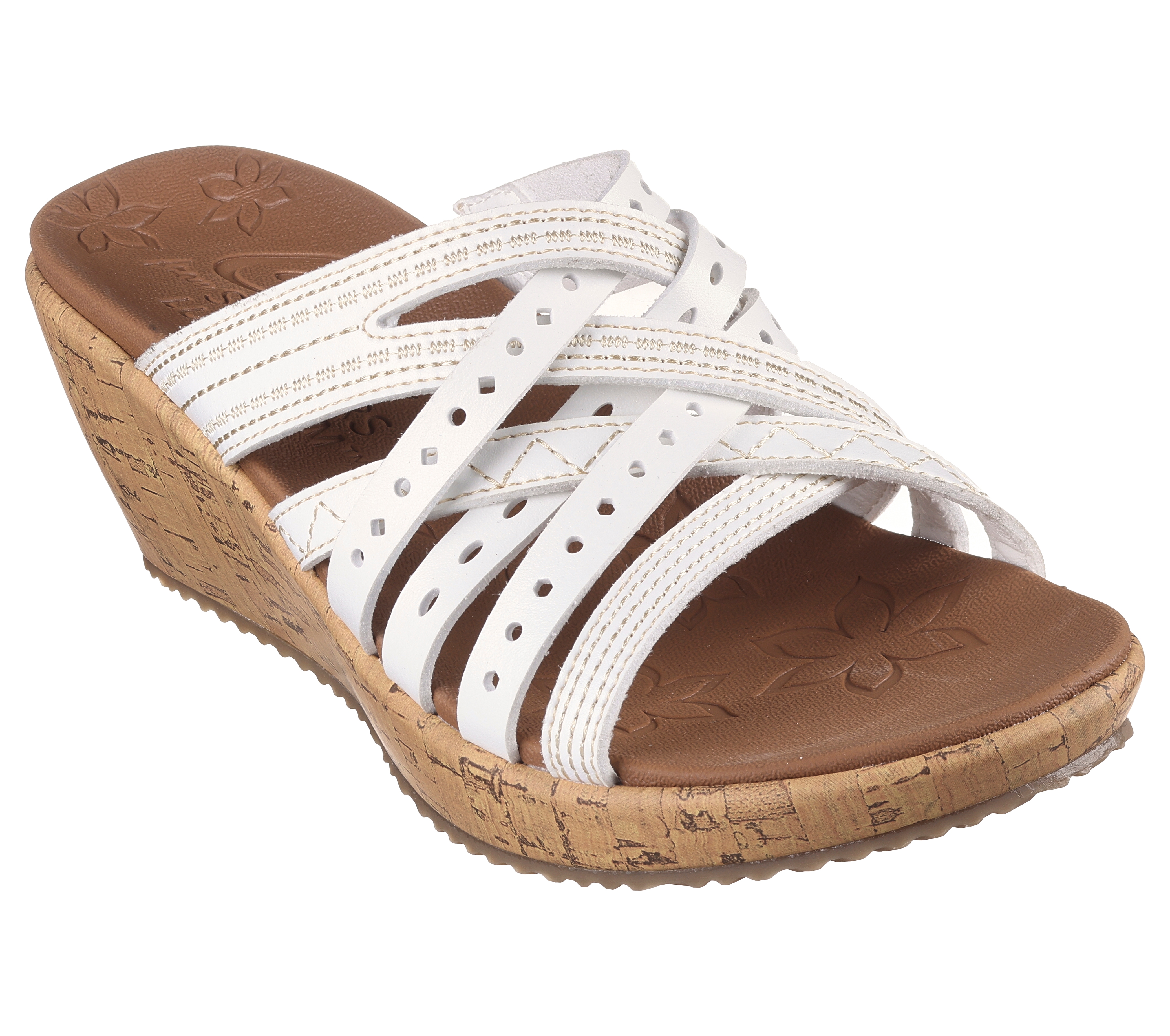skechers tan wedge sandals