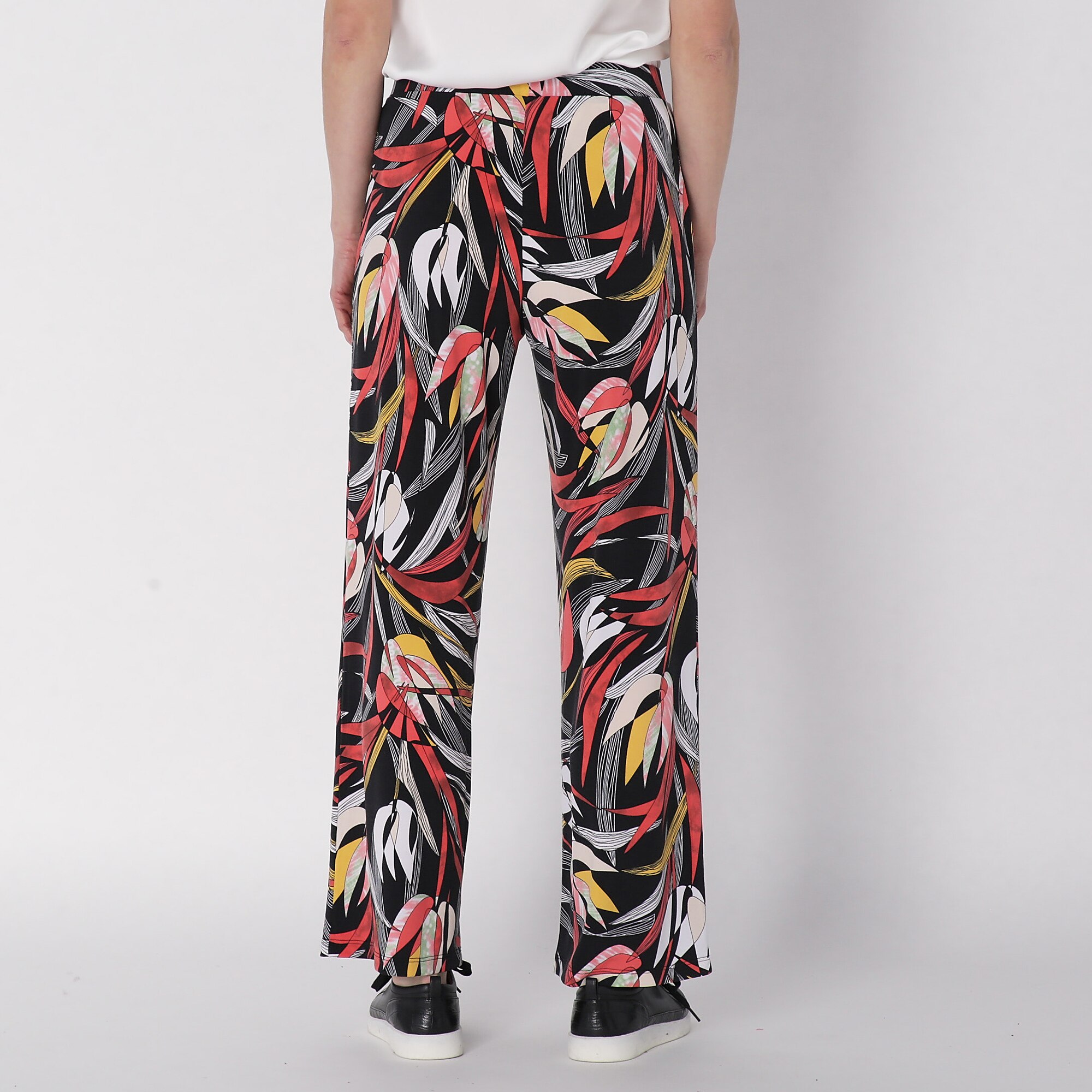 Mr. Max Printed Brazil Knit Wide Leg Ankle Pants