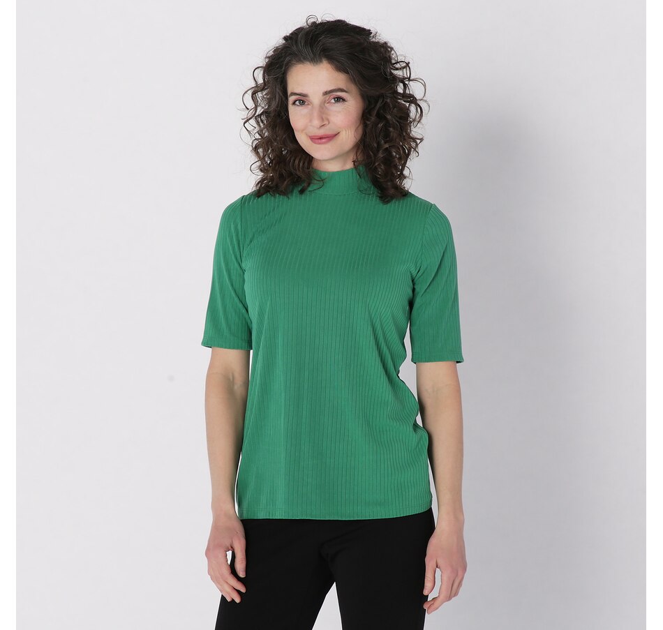 Image 235537_EMR.jpg, Product 235-537 / Price $24.88, Mr. Max Stefania Rib Knit Short Sleeve Top from Mr. Max on TSC.ca's Fashion department