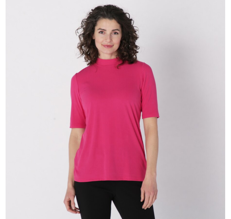 Image 235537_FUS.jpg, Product 235-537 / Price $24.88, Mr. Max Stefania Rib Knit Short Sleeve Top from Mr. Max on TSC.ca's Fashion department