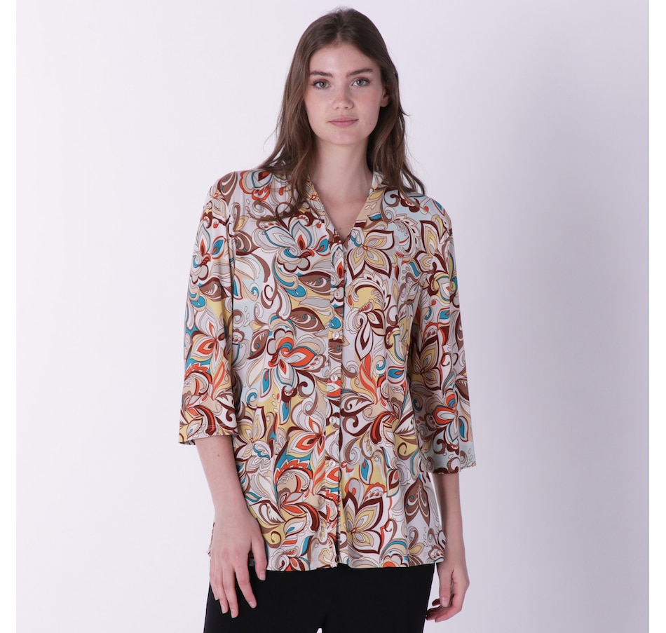 Clothing & Shoes - Tops - Shirts & Blouses - Kim & Co. Brazil Knit 3/4 ...
