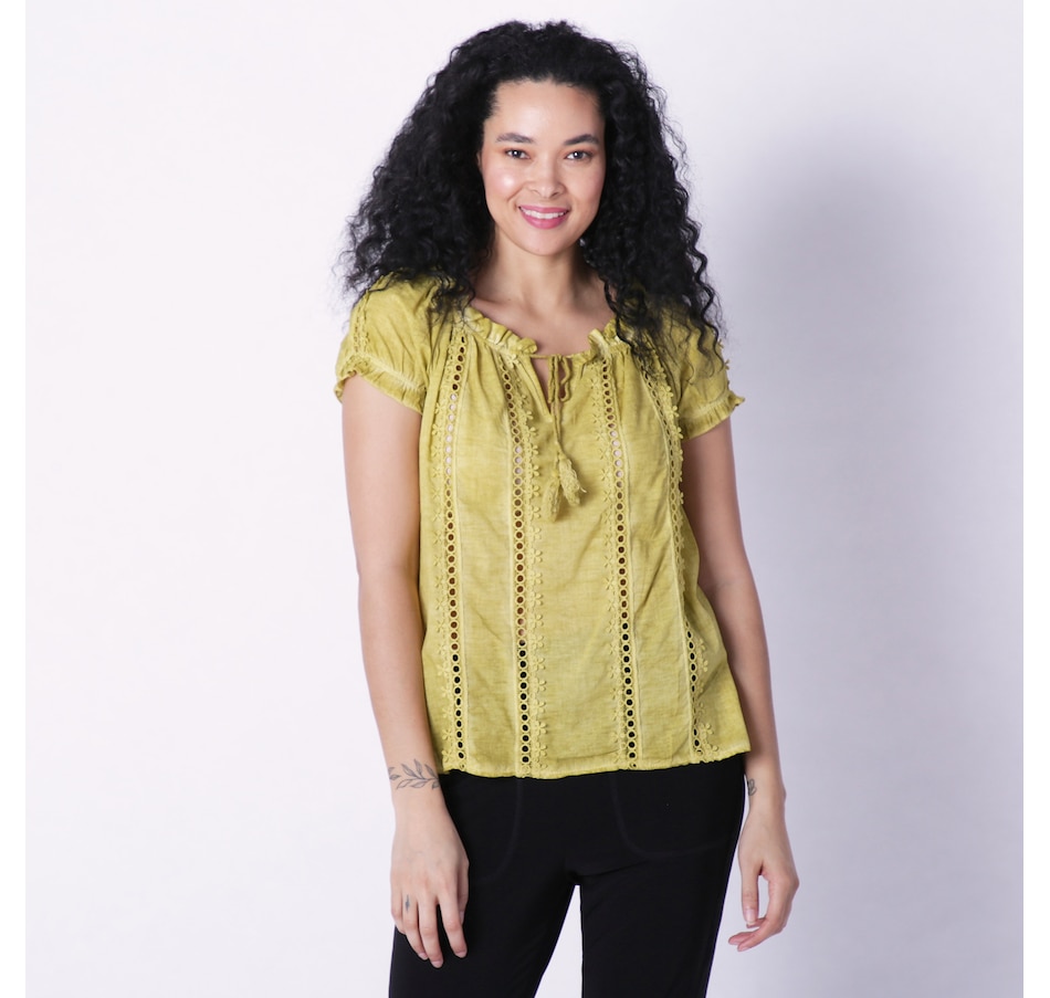 Image 235605_ACDYE.jpg, Product 235-605 / Price $24.33, Astrid Glamping Lace Blouse from Astrid on TSC.ca's Fashion department