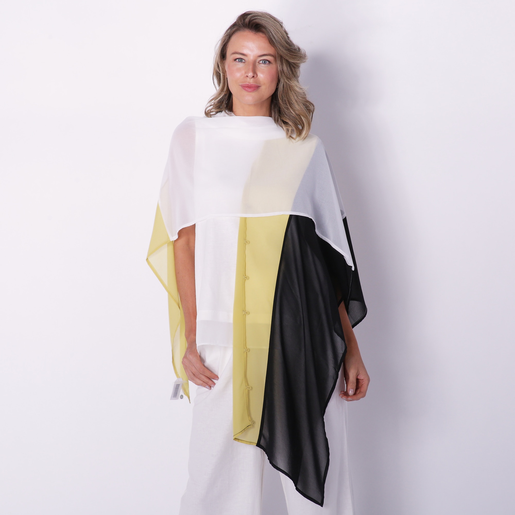 Wynne Style Convertible Colour Block Poncho