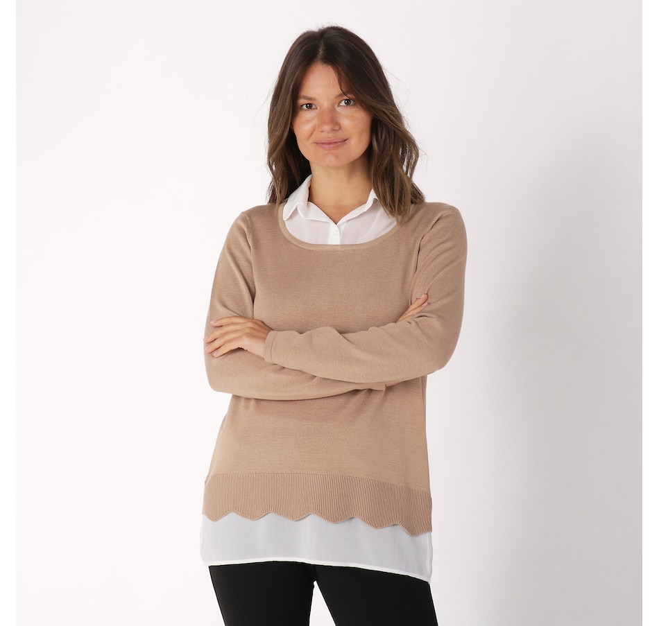Clothing & Shoes - Tops - Sweaters & Cardigans - Pullovers - Nina ...