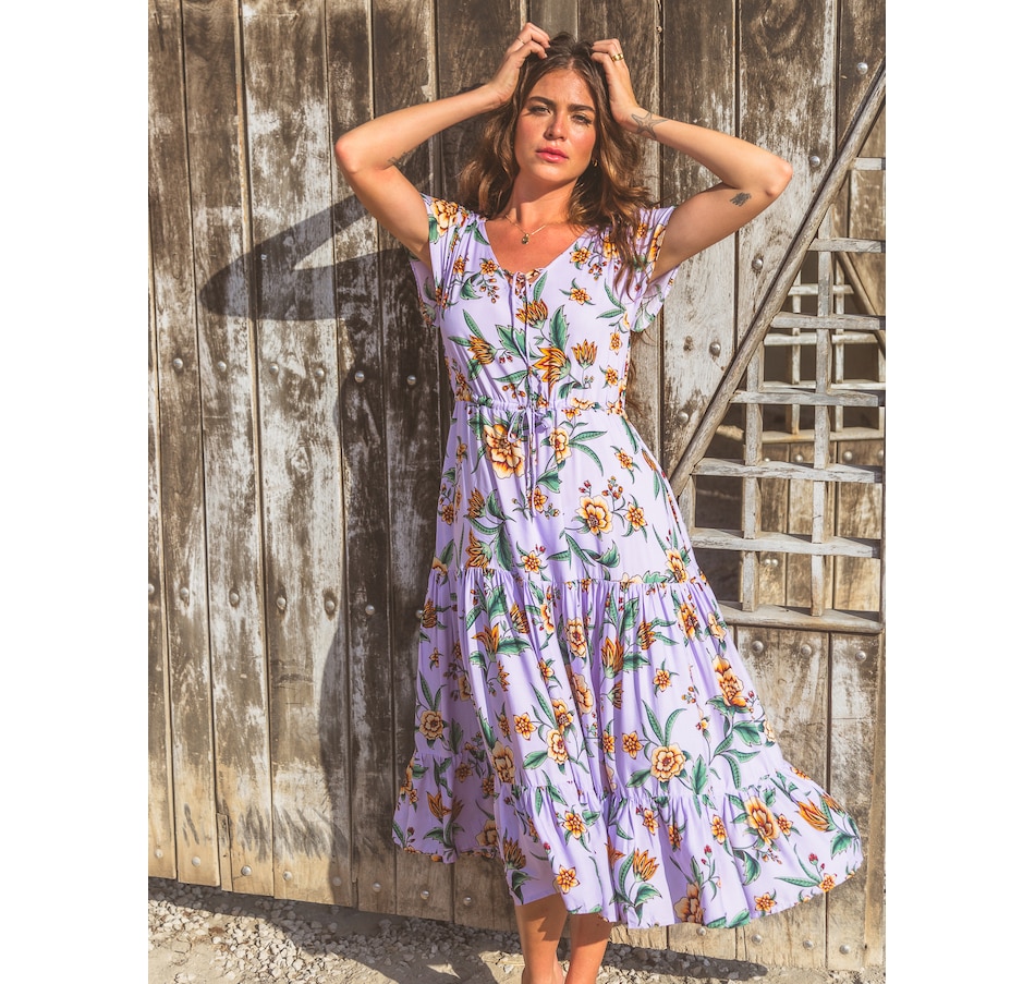 Clothing & Shoes - Dresses & Jumpsuits - Casual Dresses - Tamga Daisy Midi  Dress - Online Shopping for Canadians