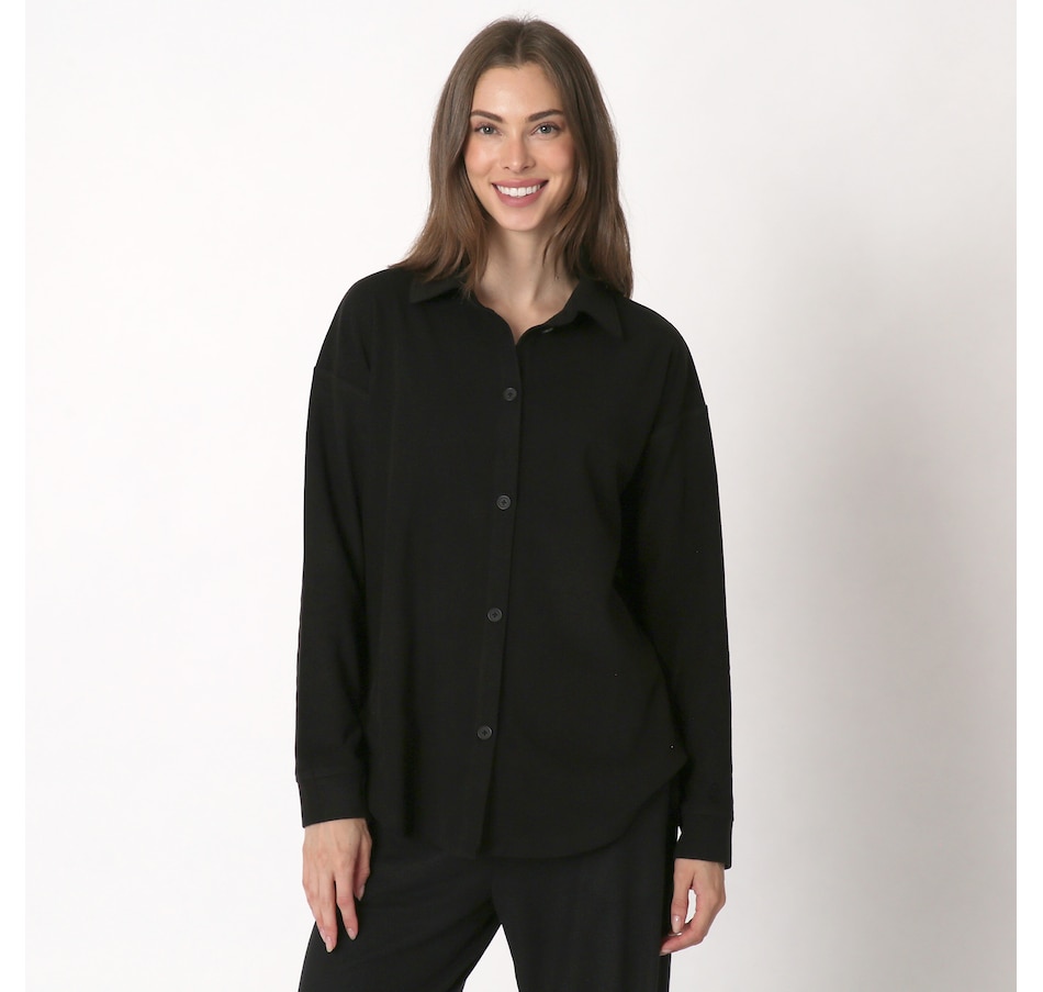 Clothing & Shoes - Tops - Shirts & Blouses - Cuddl Duds Womens Flannel  Fleece Topper - Online Shopping for Canadians