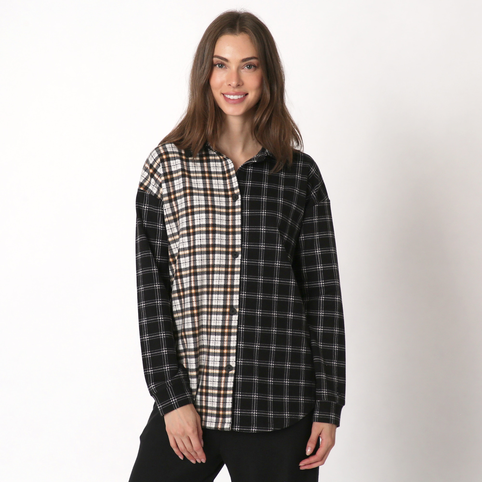 Clothing Shoes Tops Shirts Blouses Cuddl Duds Womens Flannel   235752 GDB 