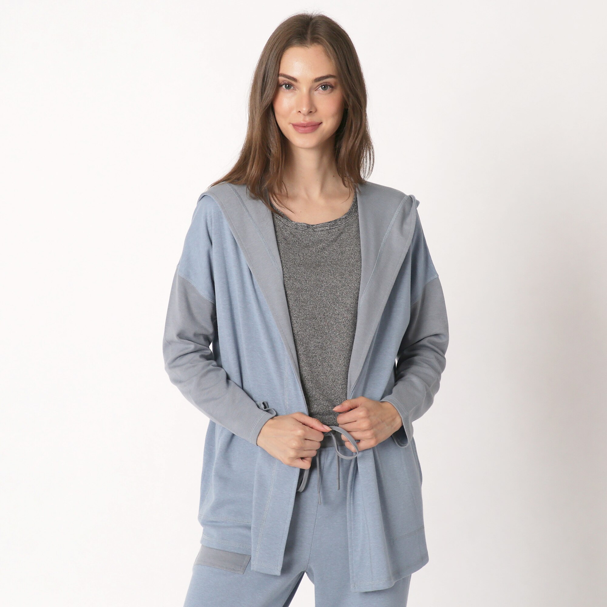 Cuddl duds hooded on sale cardigan