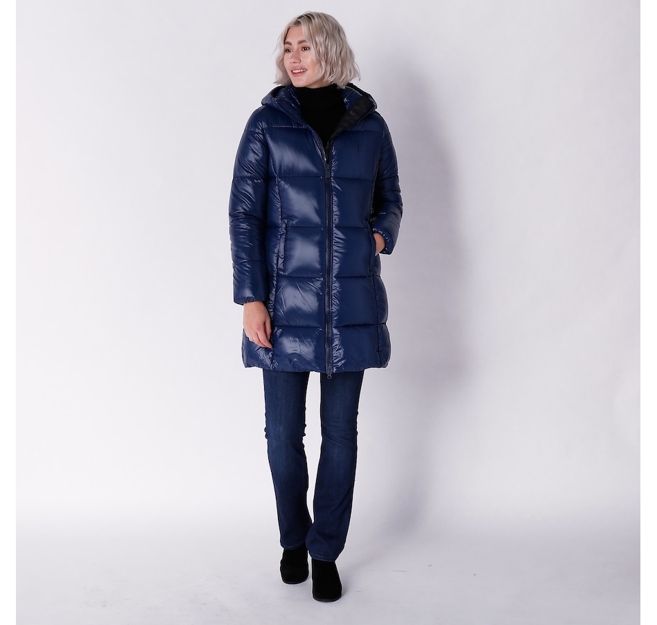 Image 235827_INKBL.jpg, Product 235-827 / Price $89.33, Save the Duck Ines Long Puffer Jacket from Save The Duck on TSC.ca's Fashion department