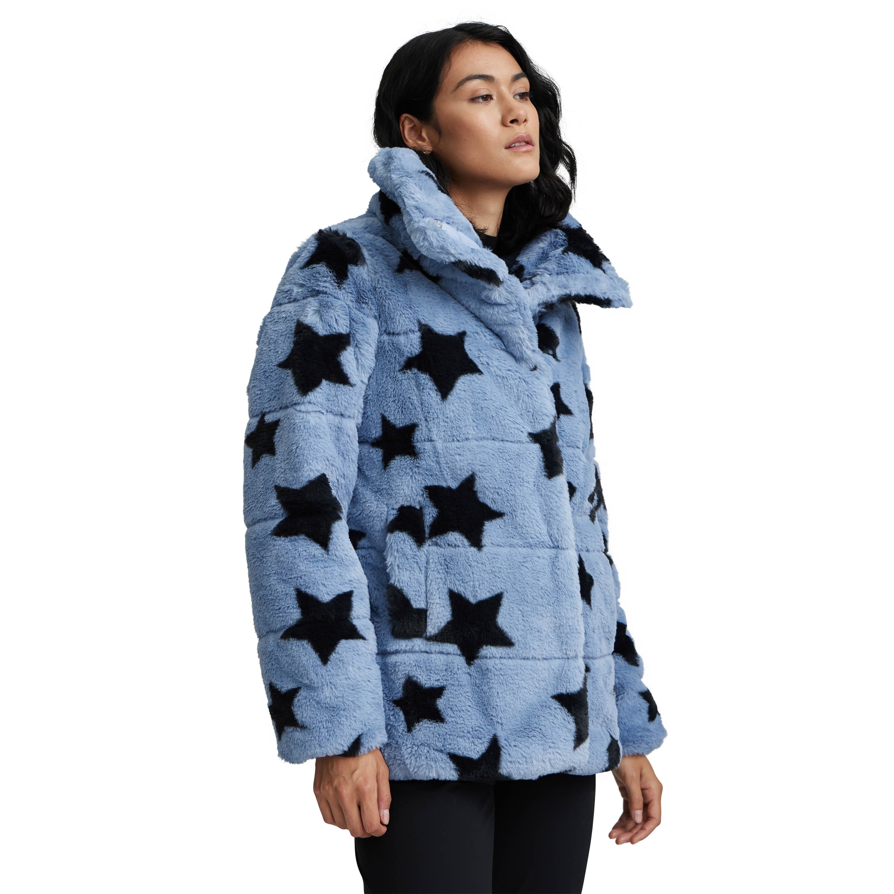 NVLT Star Bunny Faux Fur Puffer Jacket