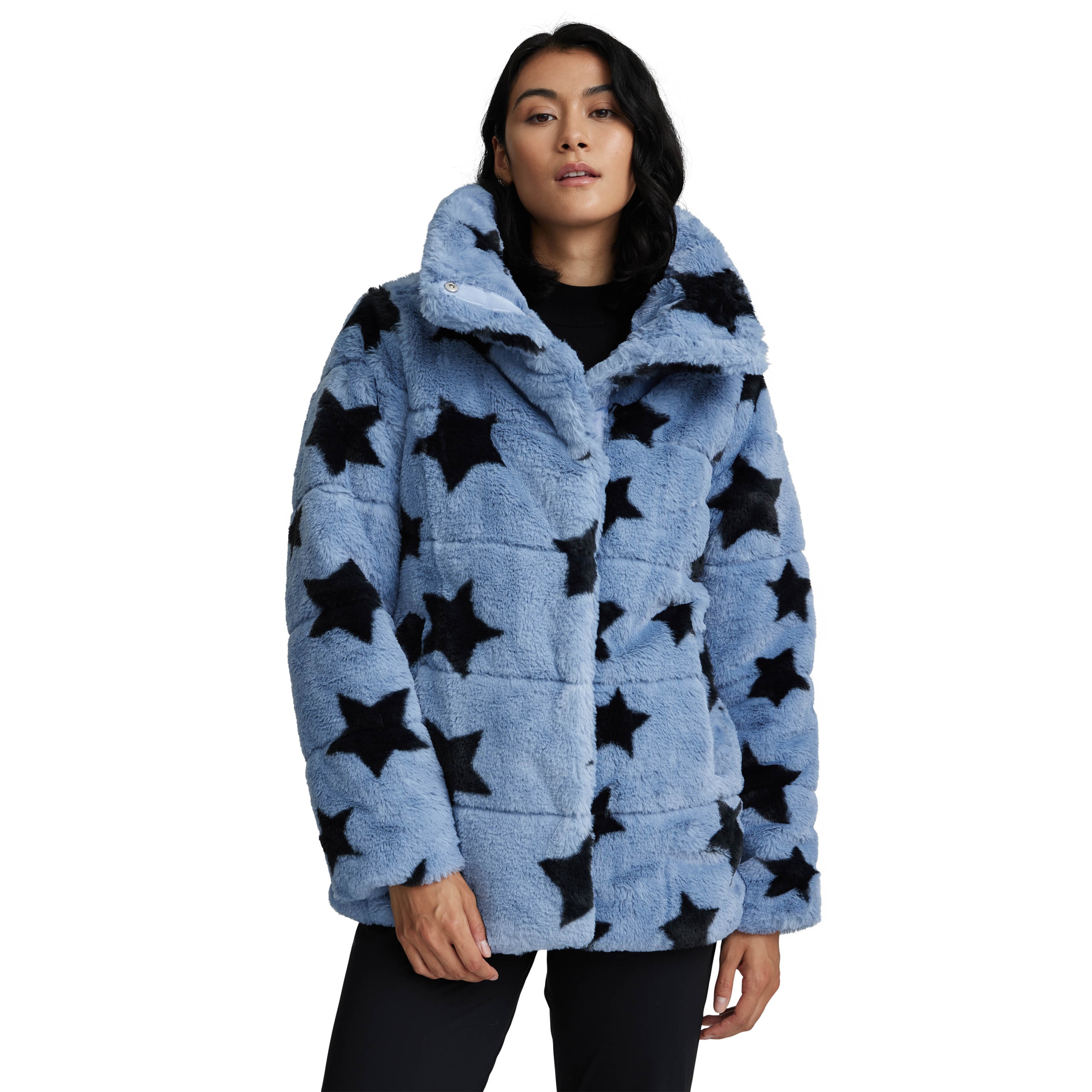 NVLT Star Bunny Faux Fur Puffer Jacket