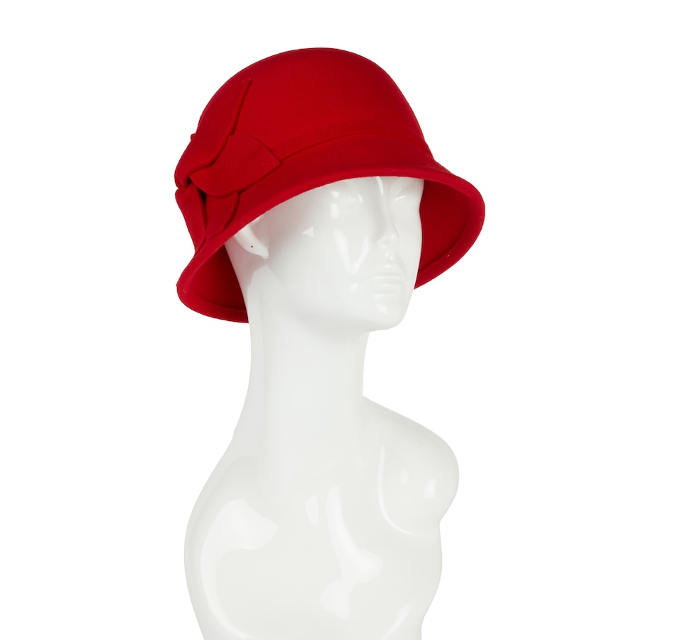 Image 235874_RED.jpg, Product 235-874 / Price $19.88, Badgley Mischka Wool Bucket Hat from Badgley Mischka on TSC.ca's Fashion department