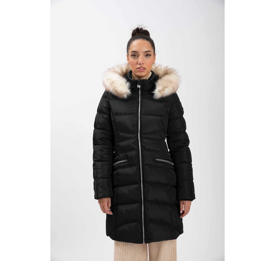 Image 235916_BLK.jpg, Product 235-916 / Price $94.33, Point Zero Zip Front Hooded Puffer Jacket from Point Zero on TSC.ca's Fashion department