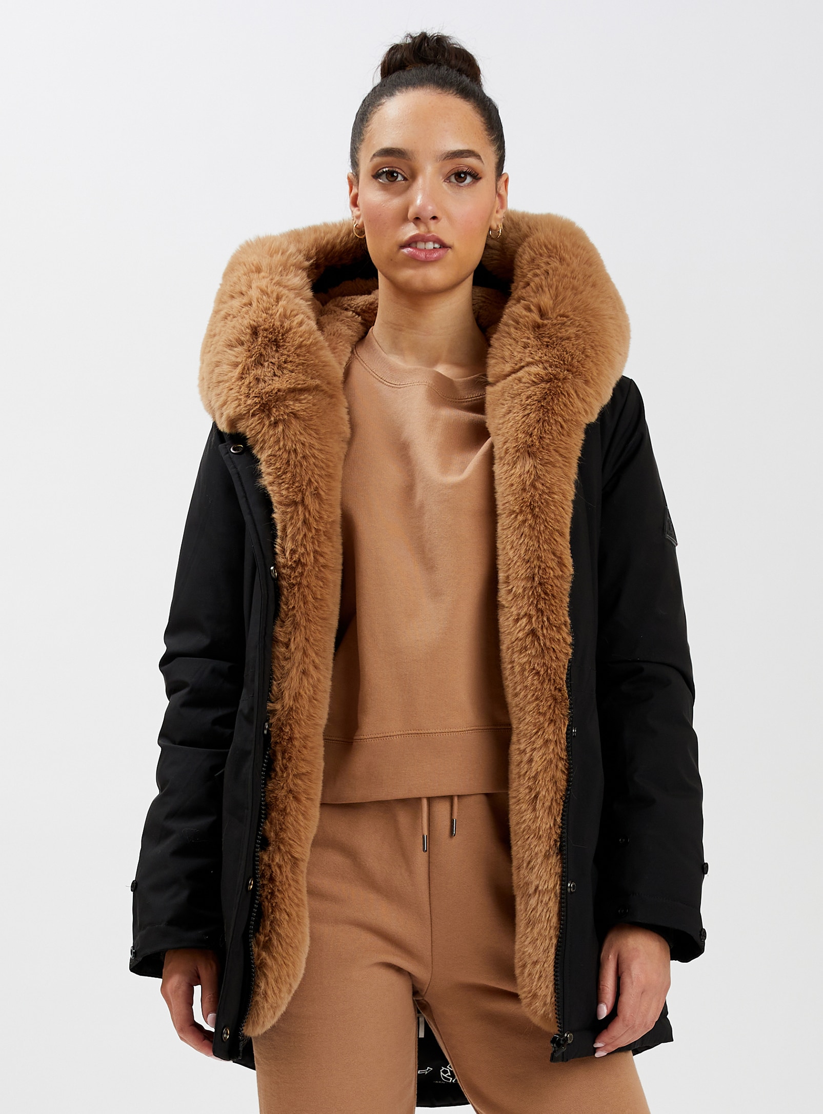 Fur deals lined parka