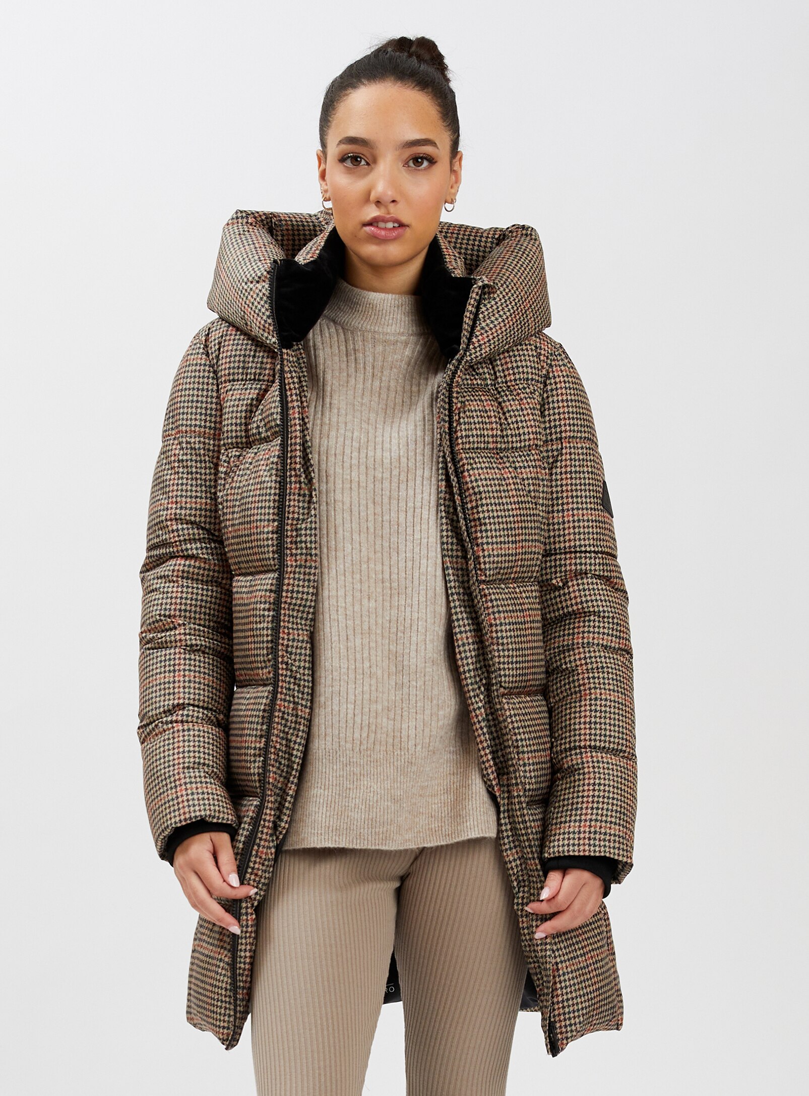 Clothing Shoes Jackets Coats Puffer Jackets Point Zero Printed Long Hooded Puffer TSC Online Shopping for Canadians