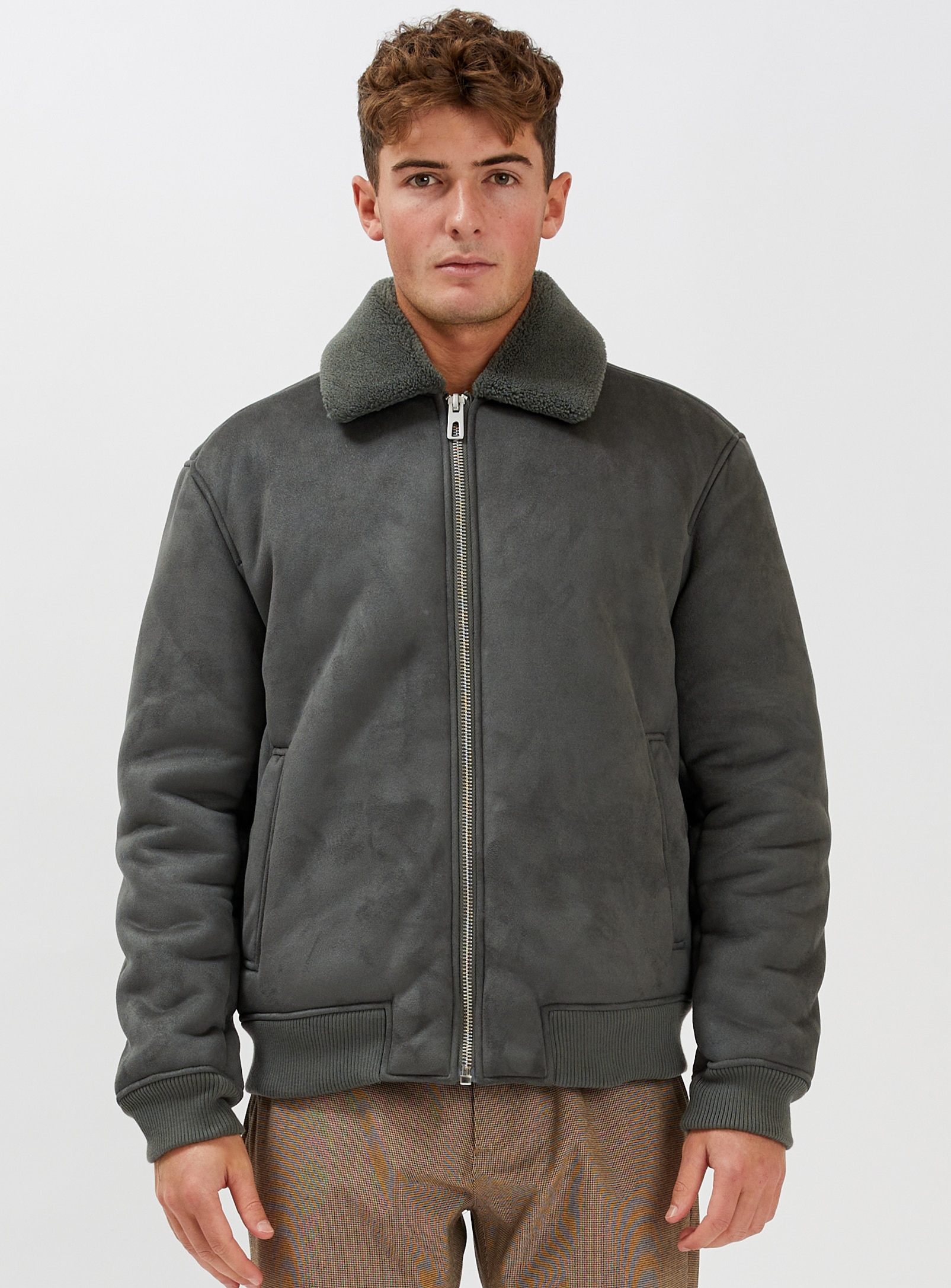 Sherpa on sale bomber jacket