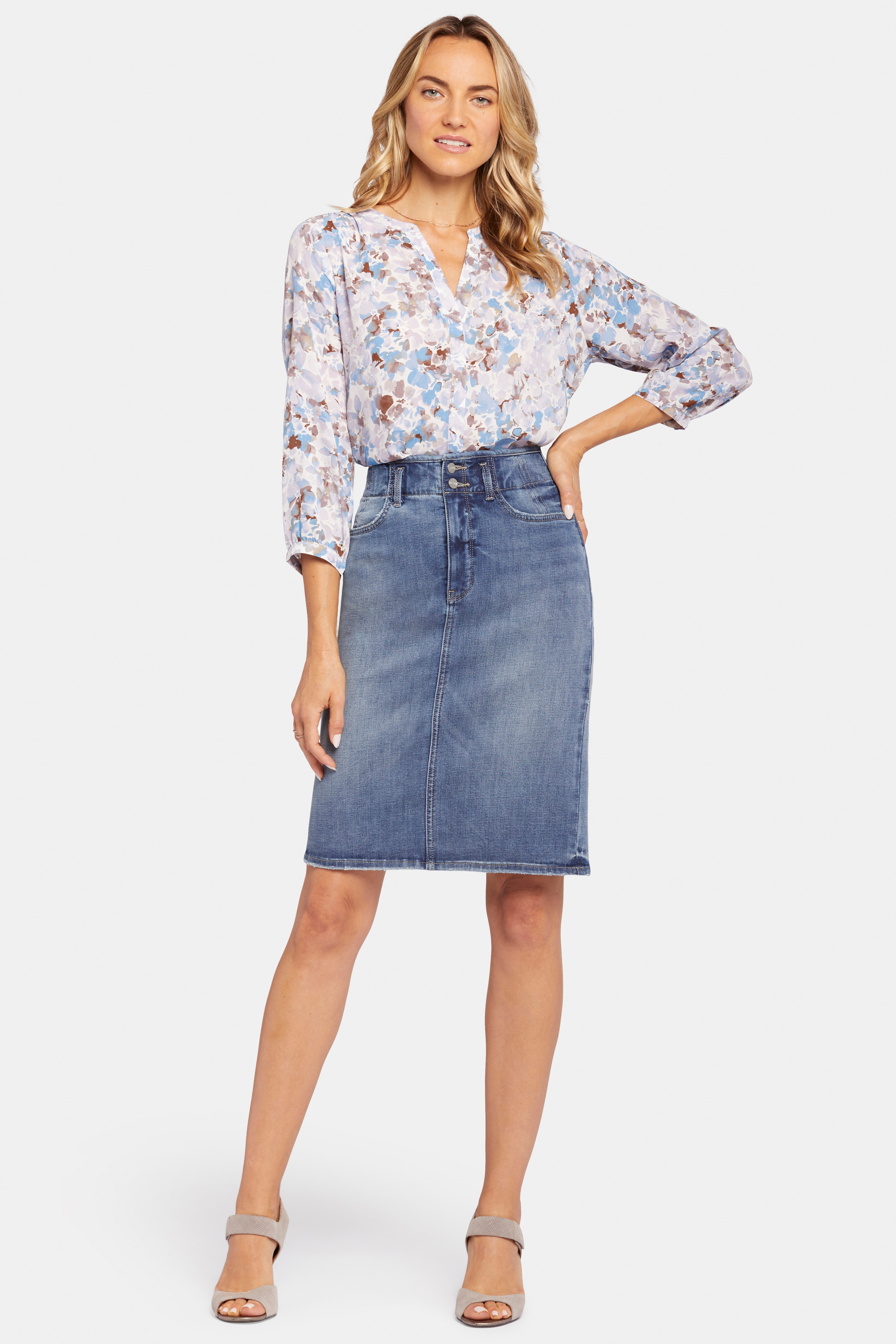 Nydj best sale jean skirt