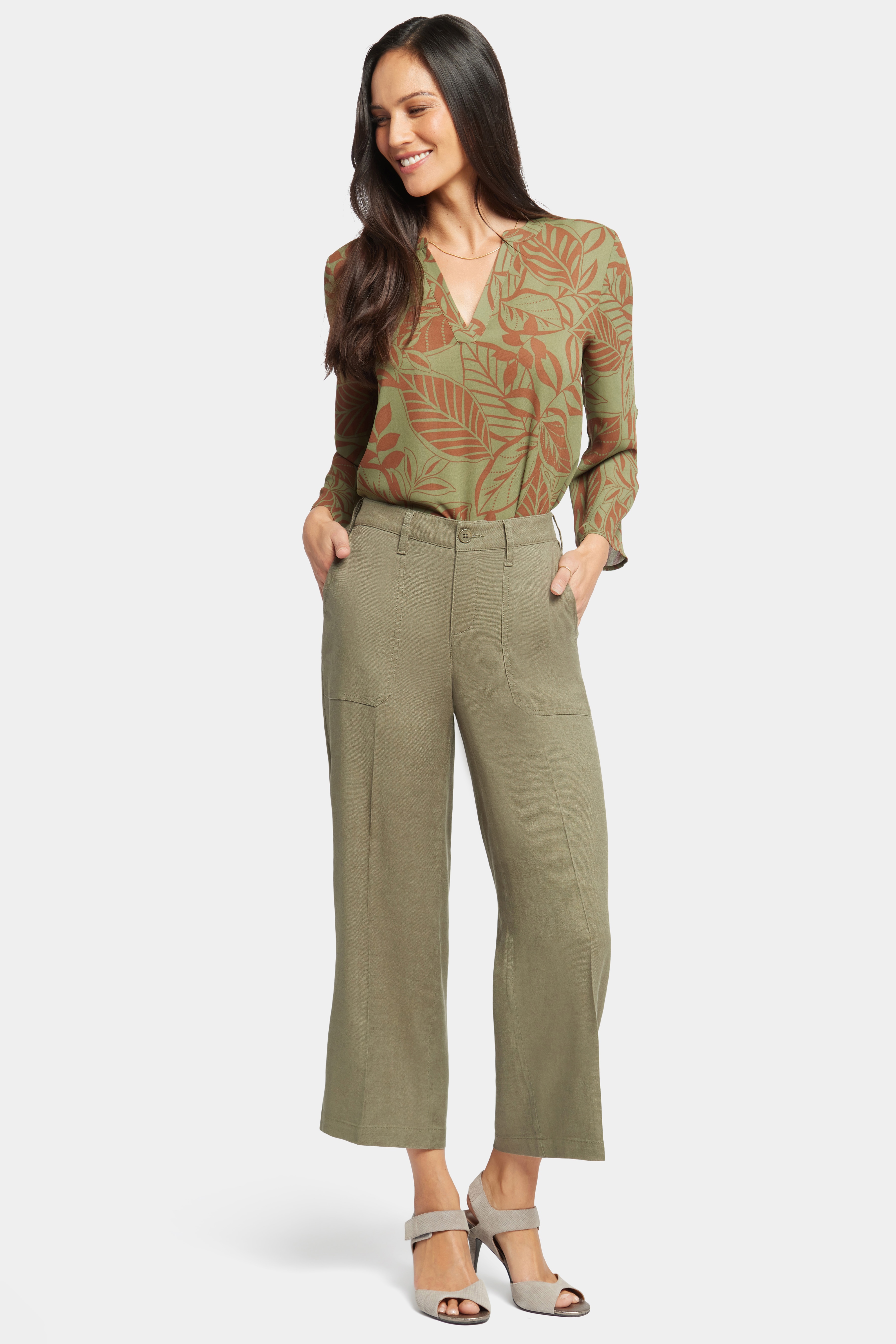 Nydj wide shop leg capri