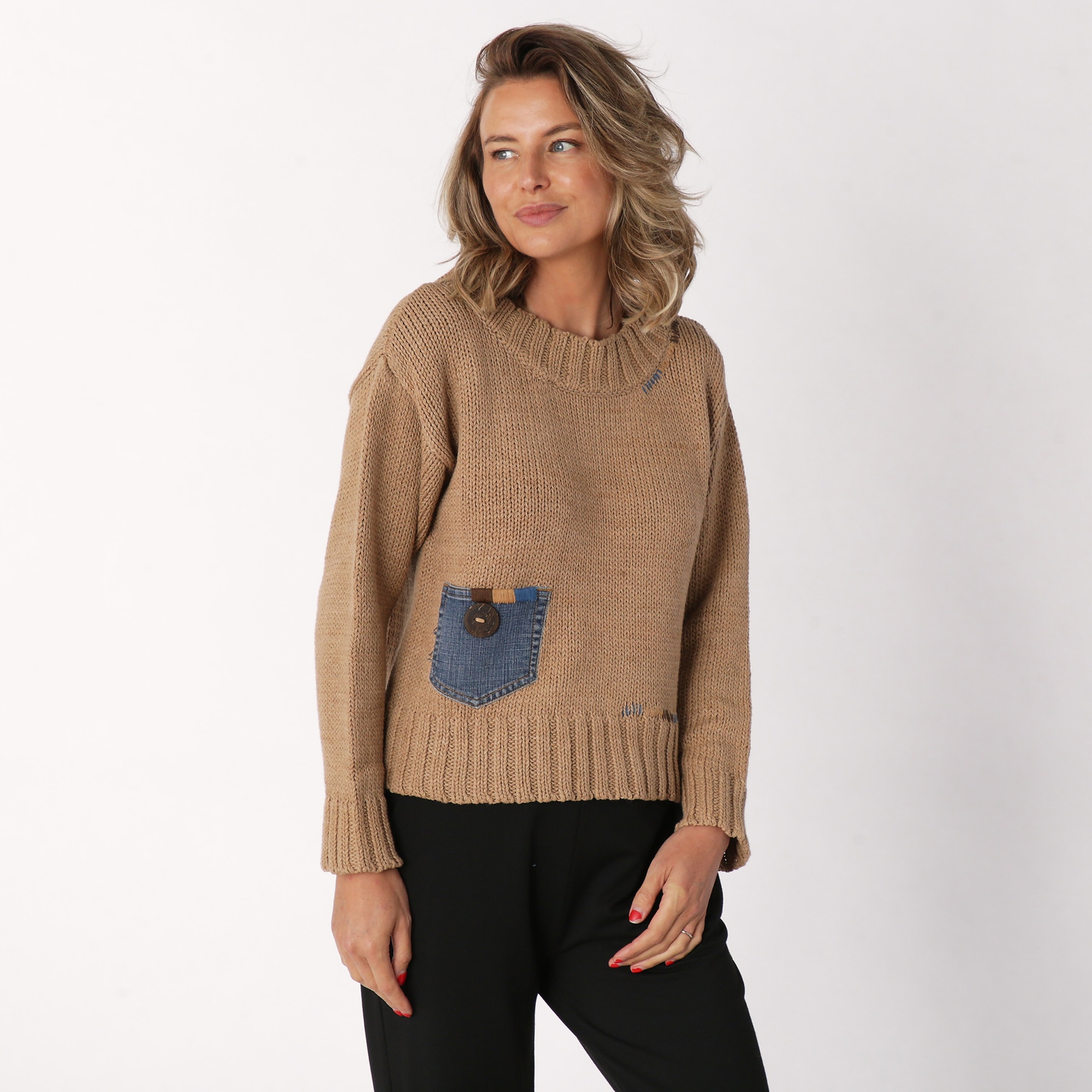 Shannon Passero Sweater With Upcycled Details