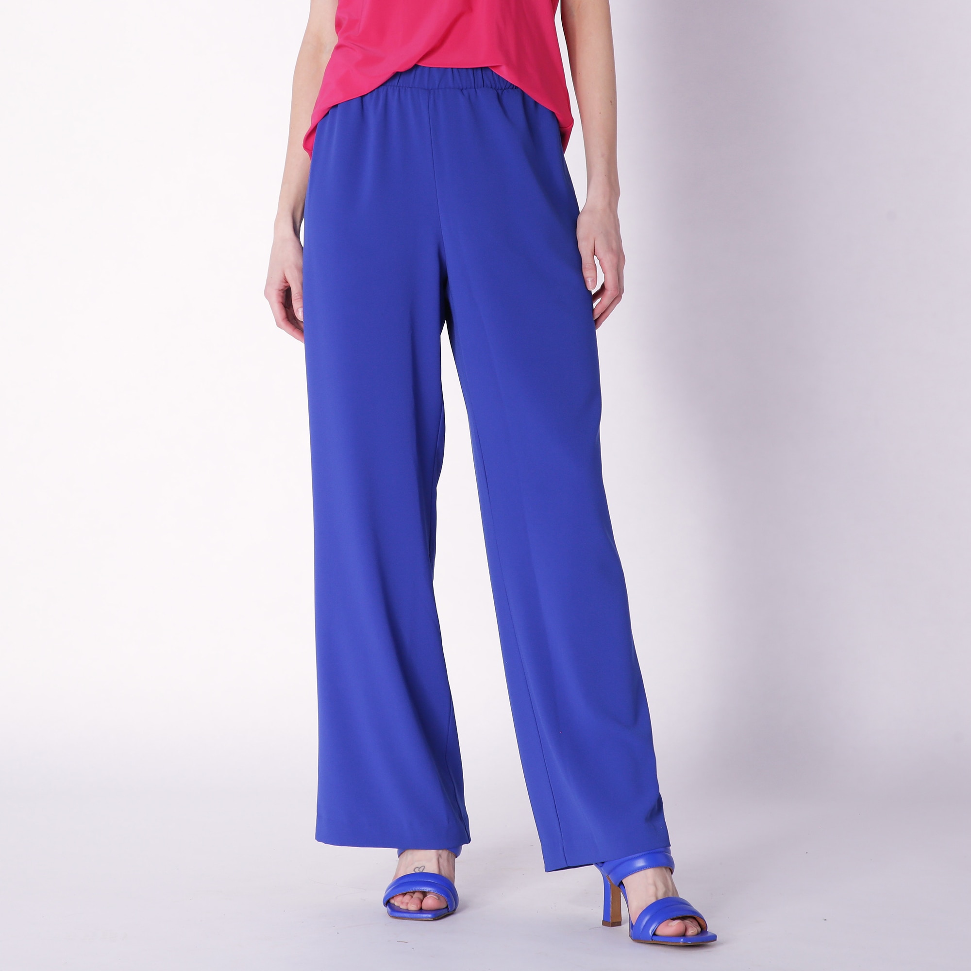 Crepe wide leg on sale pants