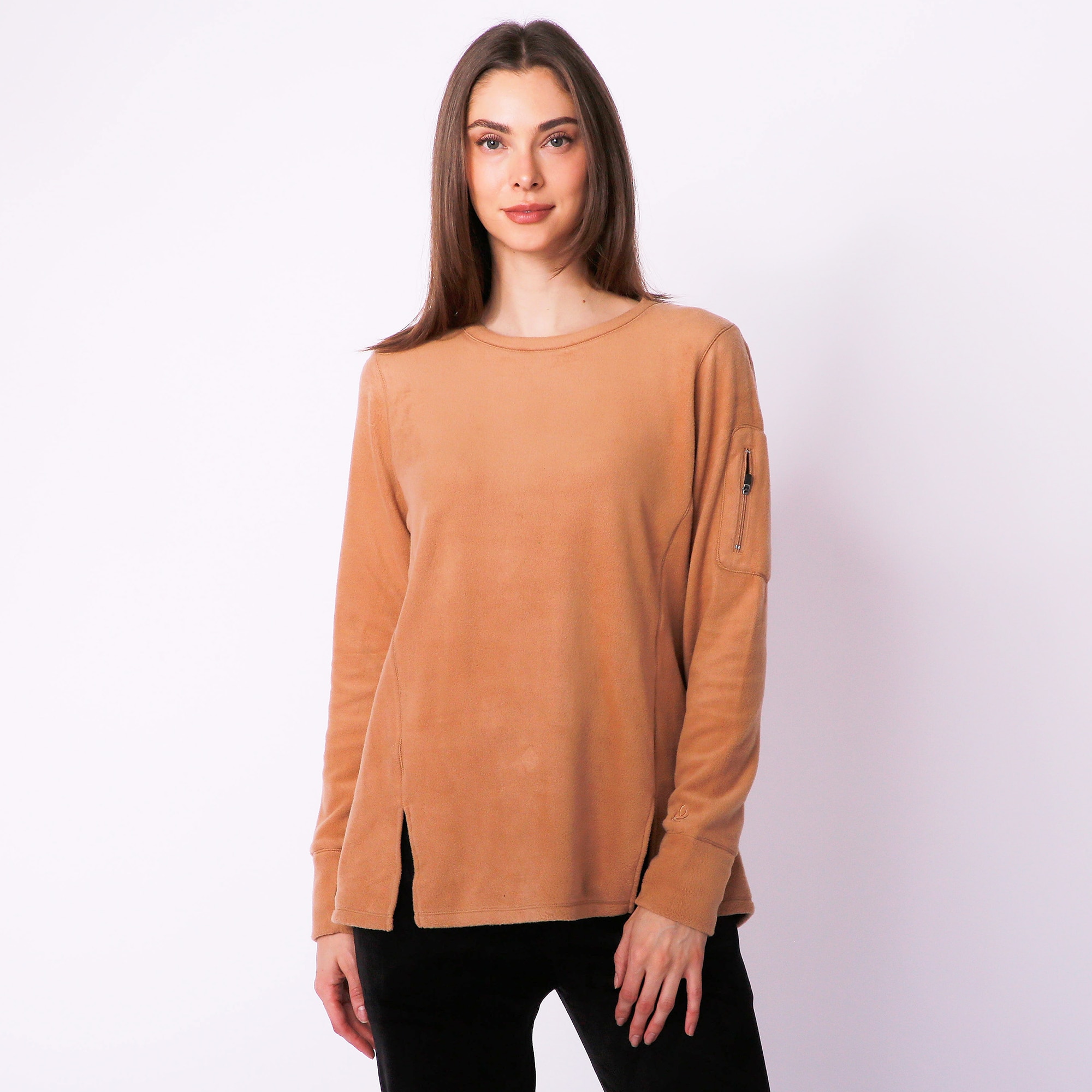 Cuddl duds 2024 crew neck top