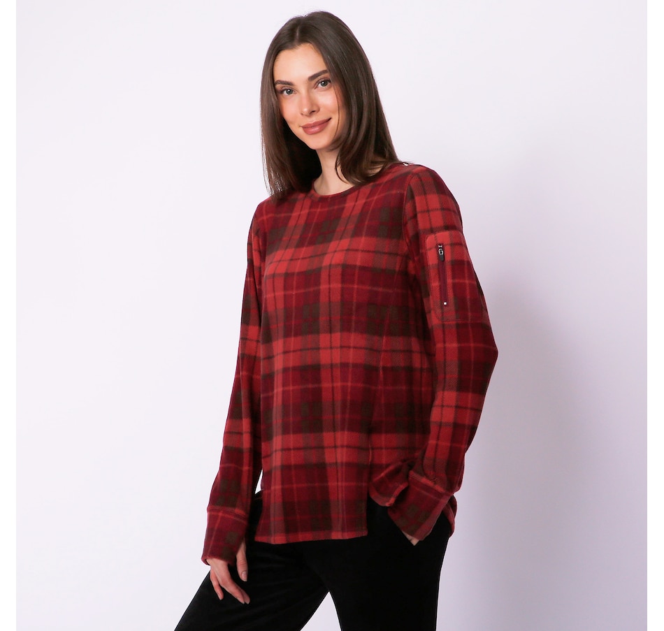 Clothing & Shoes - Tops - Sweaters & Cardigans - Pullovers - Cuddl Duds  Fleecewear With Stretch Crew Neck Pullover - Online Shopping for Canadians