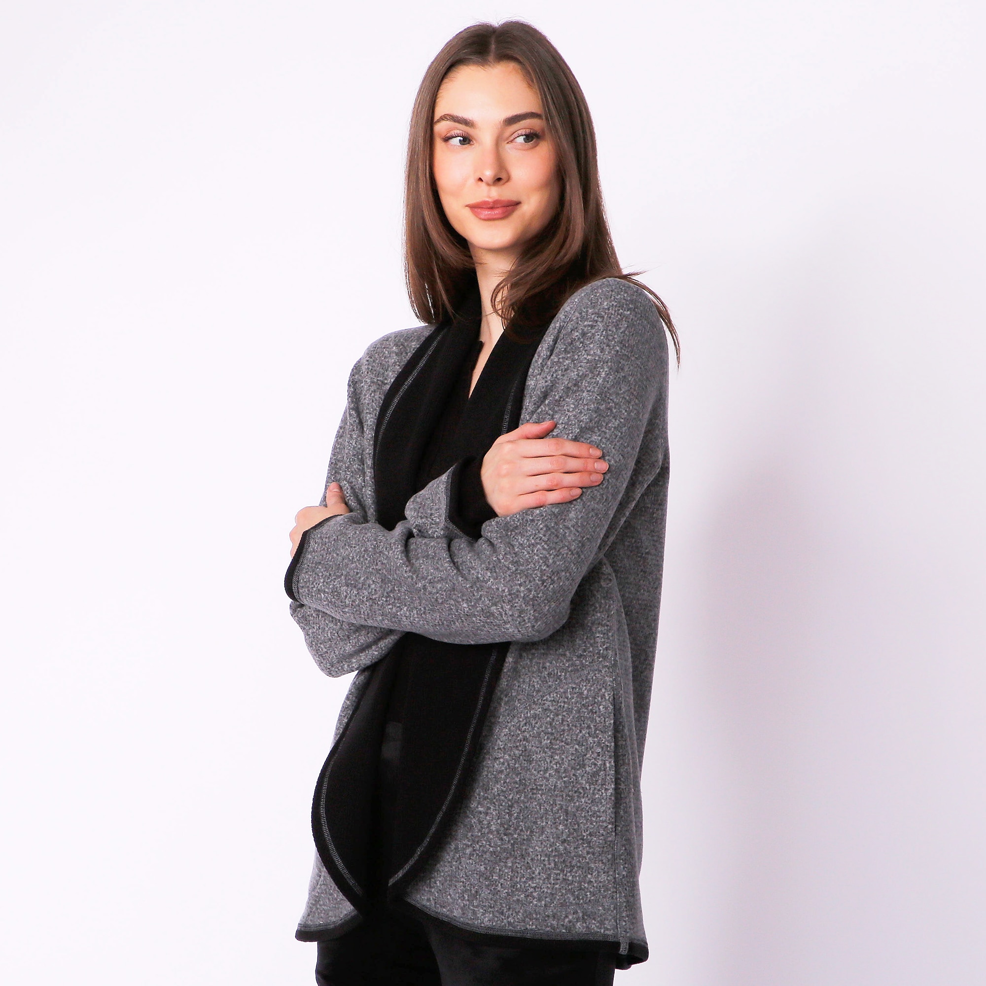 Cuddl duds shop fleece cardigan