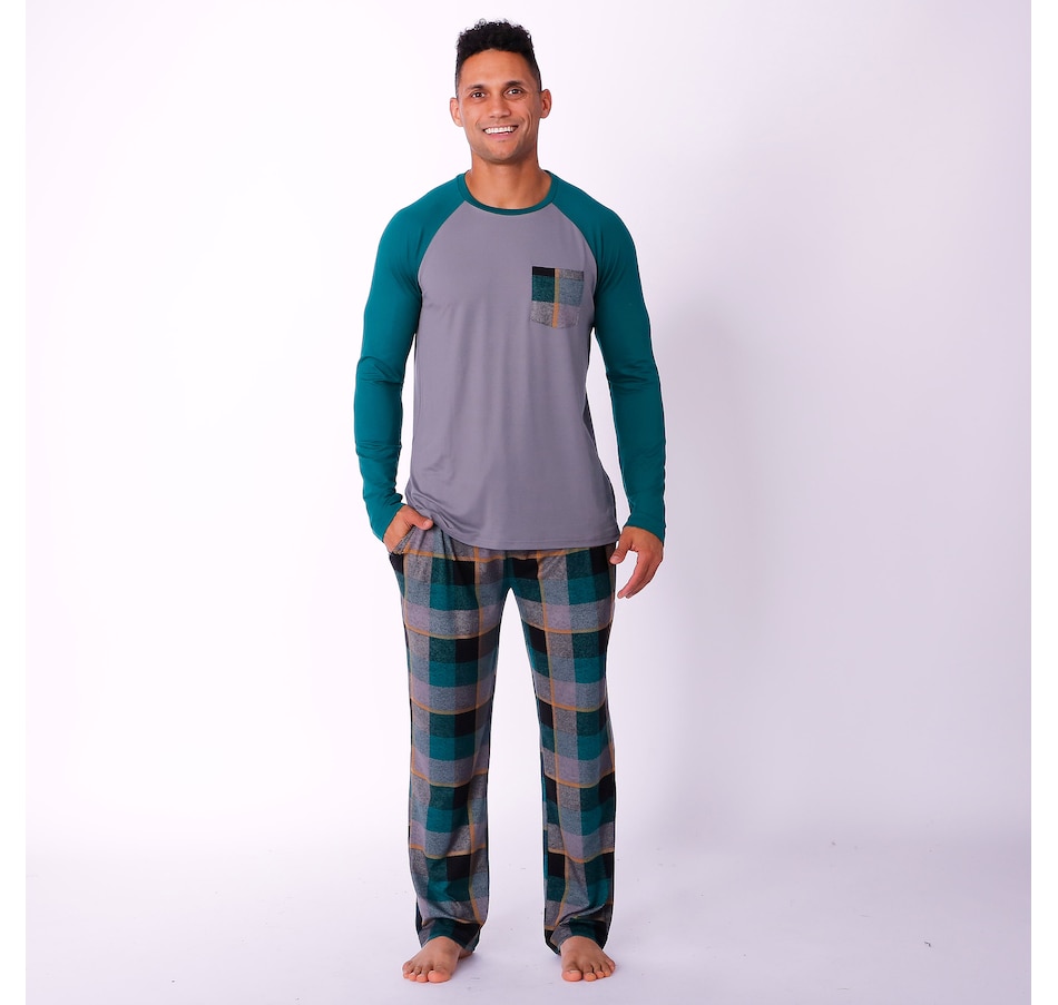 Clothing & Shoes - Pajamas & Loungewear - Pajama Sets & Nightgowns -  Menswear - Cuddl Duds Men's Cozy Jersey Lounge Set - Online Shopping for  Canadians