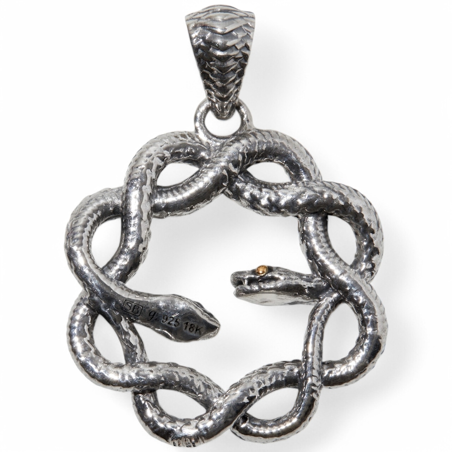 Image 236049_ALTMORE1.jpg, Product 236-049 / Price $179.99, Samuel B. Collection Sterling Silver/18K Yellow Gold Double Snake Pendant from Samuel B. Collection on TSC.ca's Jewellery department