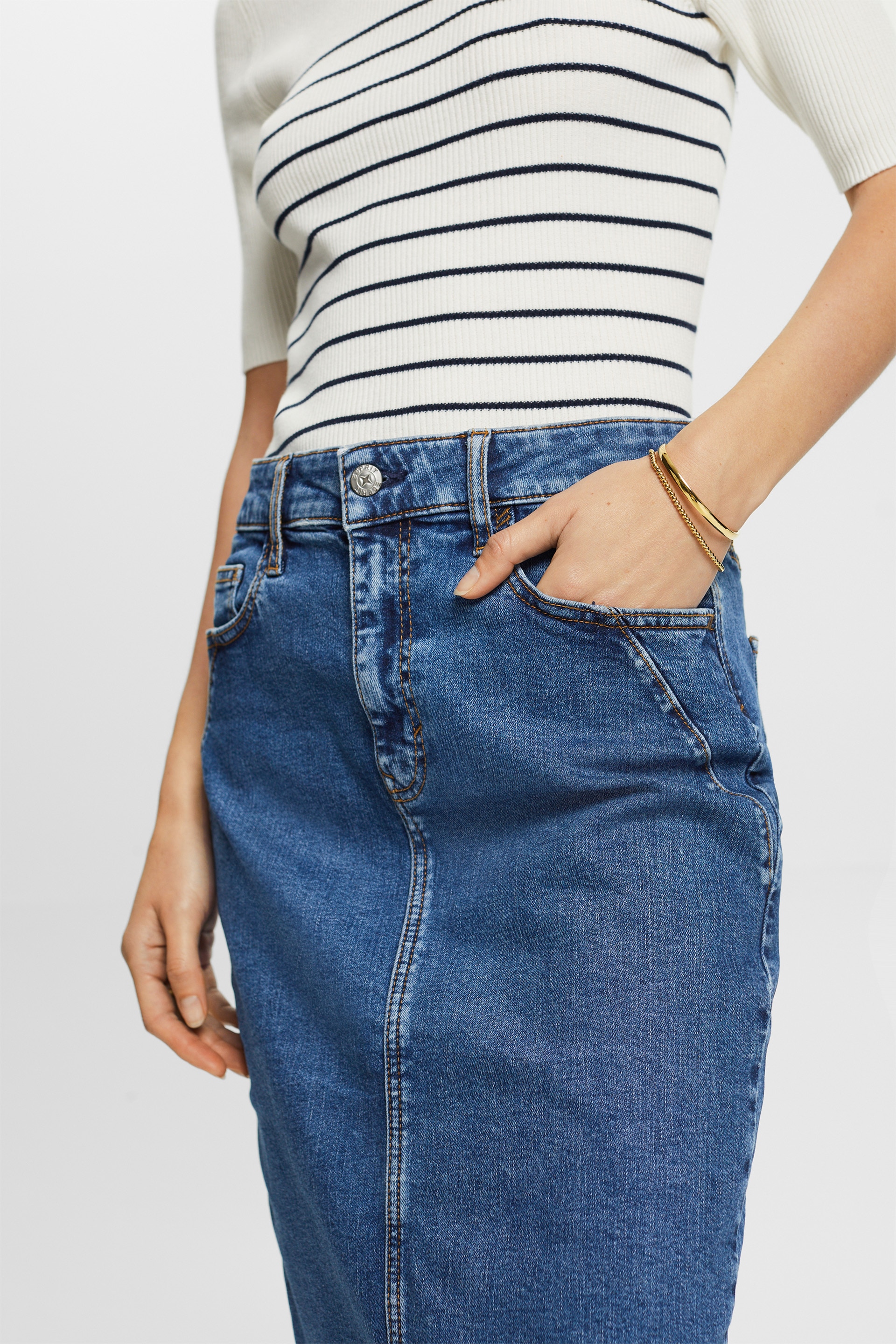 Esprit denim hot sale skirt