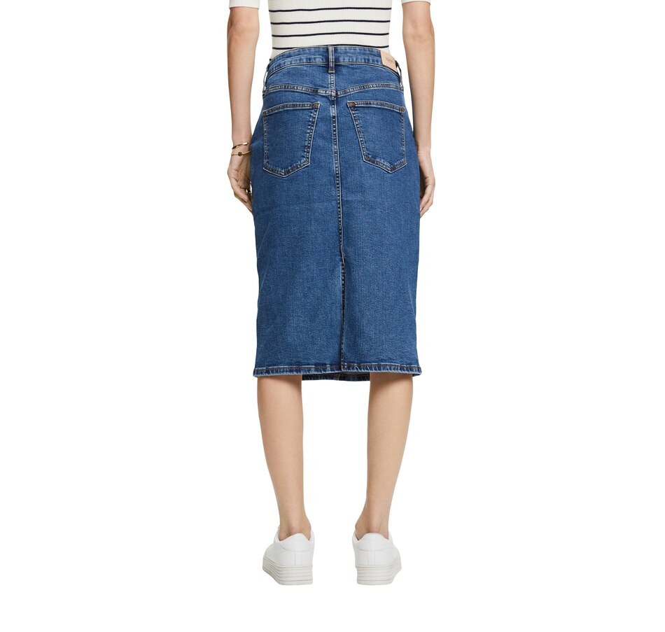 Image 236076_ALTMORE3.jpg, Product 236-076 / Price $34.33, Esprit Midi Stretch Denim Skirt from Esprit on TSC.ca's Fashion department