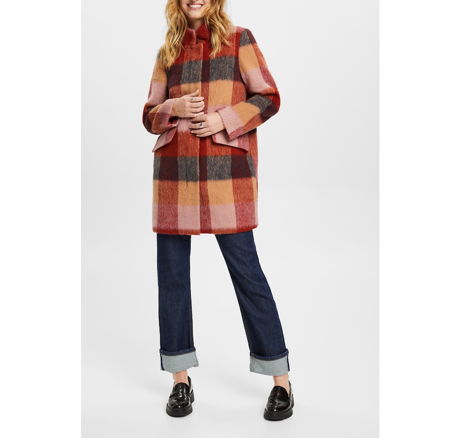 Image 236082_ALTMORE2.jpg, Product 236-082 / Price $84.33, Esprit Check Zip Coat from Esprit on TSC.ca's Fashion department