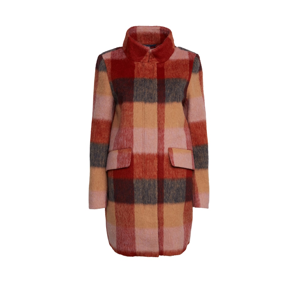 Image 236082_RUBRW.jpg, Product 236-082 / Price $84.33, Esprit Check Zip Coat from Esprit on TSC.ca's Fashion department