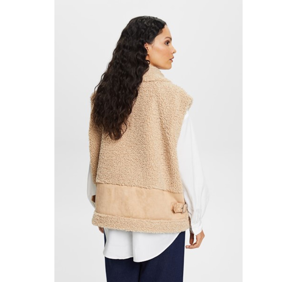 Image 236083_ALTMORE3.jpg, Product 236-083 / Price $69.33, Esprit Soft Shearling Oversized Vest from Esprit on TSC.ca's Fashion department