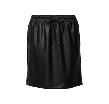 Esprit Faux Leather Elastic Waist Skirt 