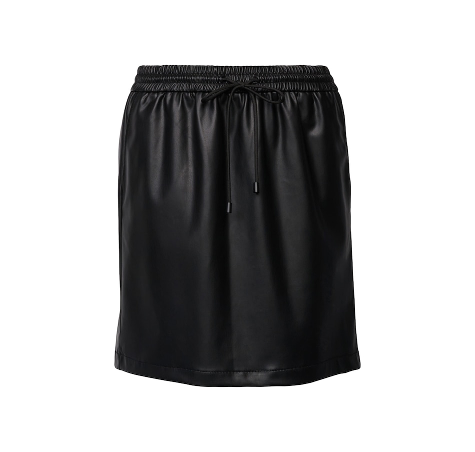 Image 236085_BLK.jpg, Product 236-085 / Price $34.33, Esprit Faux Leather Elastic Waist Skirt from Esprit on TSC.ca's Fashion department