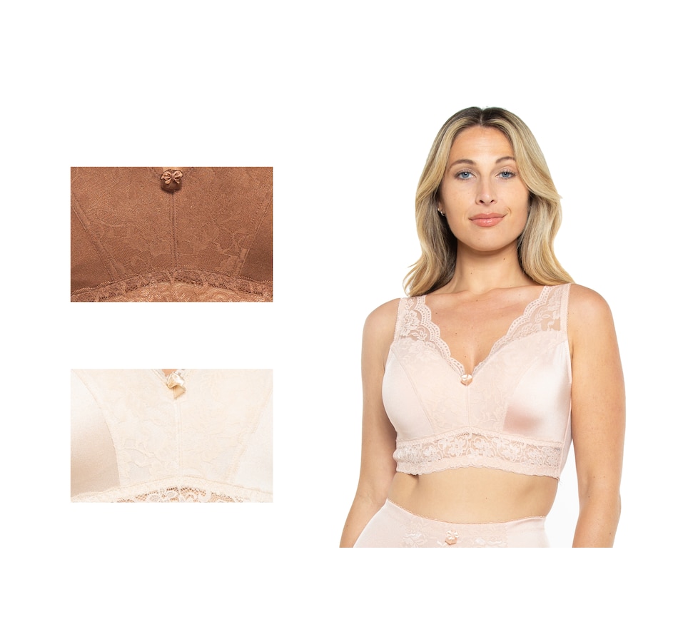 Rhonda Shear 3 Pack Betty Pin-Up Bras with Pads and Adjustable Back Du –  Biggybargains