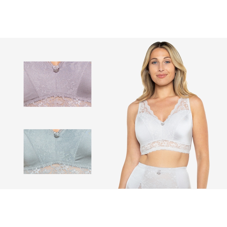 Image 236091_GRES.jpg, Product 236-091 / Price $24.33, Rhonda Shear Curve Envy Pin-Up Bra (3-Pack) from Rhonda Shear Shapewear on TSC.ca's Fashion department