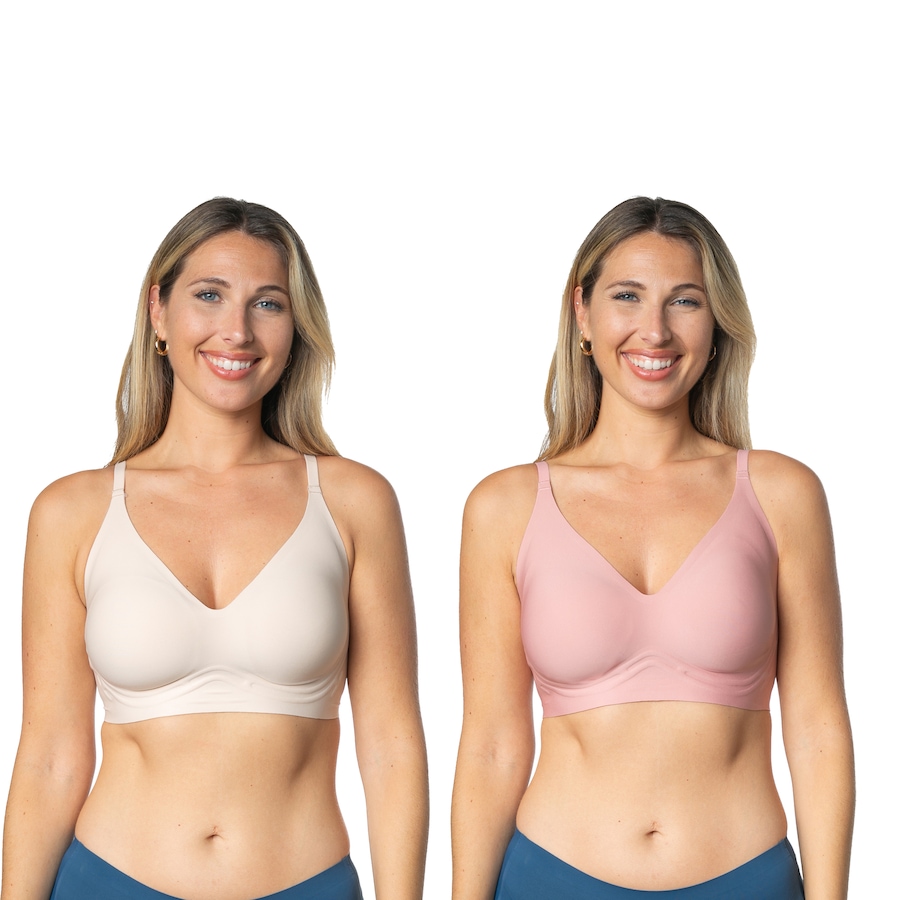 Image 236095_LTBRS.jpg, Product 236-095 / Price $14.33, Rhonda Shear Two-Pack Back Closure Bra from Rhonda Shear Shapewear on TSC.ca's Fashion department