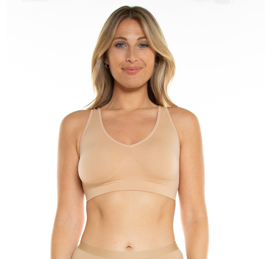 Ahh By Rhonda Shear womens Plus-Size Generation Bra with Removable Pads,  Nude, Small at  Women's Clothing store: Bras