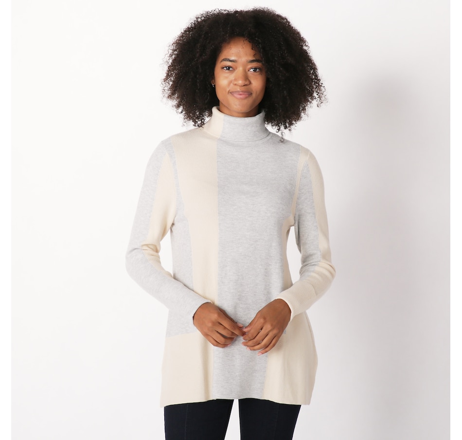 Clothing & Shoes - Tops - Sweaters & Cardigans - Turtlenecks & Mock necks -  Wynne Layers Intarsia Turtleneck - Online Shopping for Canadians