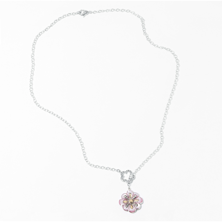 Image 236162_ALTMORE1.jpg, Product 236-162 / Price $349.99, Samuel B. Collection Sterling Silver and 18K Yellow Gold Pink Mother of Pearl Flower Necklace from Samuel B. Collection on TSC.ca's Jewellery department