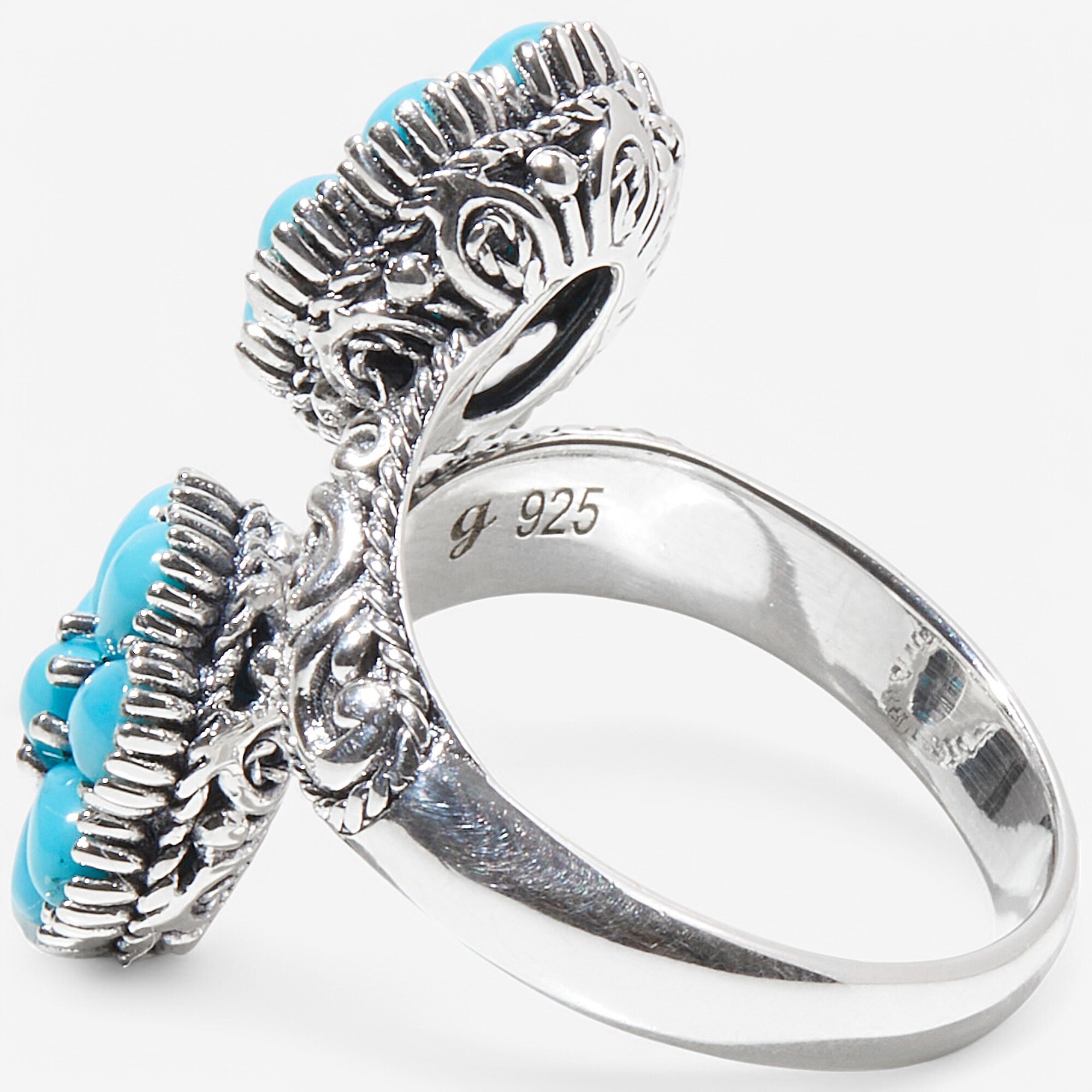 【R&B】Jewel Vintage 18K White Gold Vintage-Inspired Pinwheel Diamond