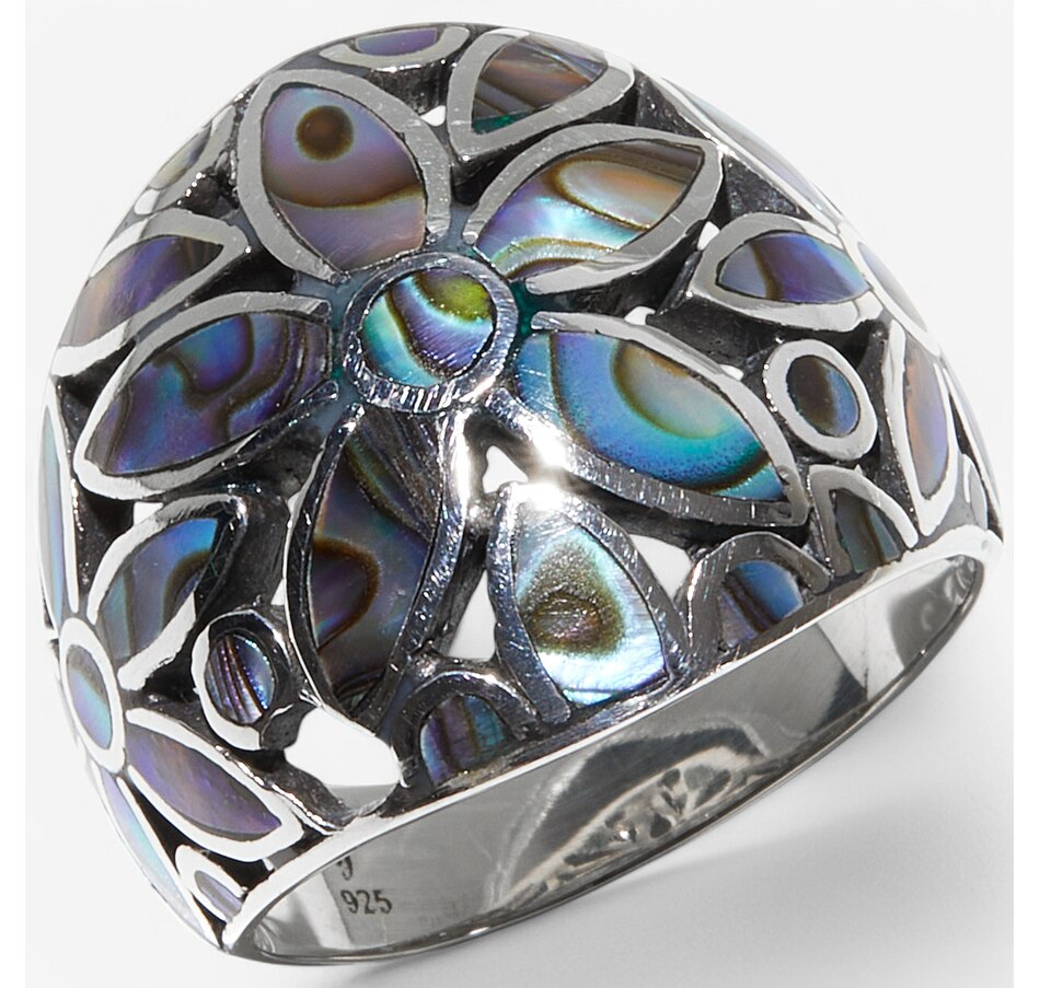 Image 236232.jpg, Product 236-232 / Price $149.99, Samuel B. Collection Sterling Silver Abalone Flower Ring from Samuel B. Collection on TSC.ca's Jewellery department
