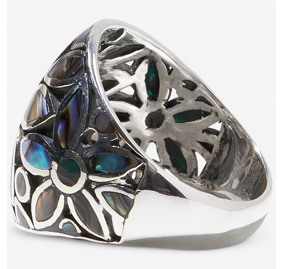 Image 236232_ALTMORE1.jpg, Product 236-232 / Price $149.99, Samuel B. Collection Sterling Silver Abalone Flower Ring from Samuel B. Collection on TSC.ca's Jewellery department