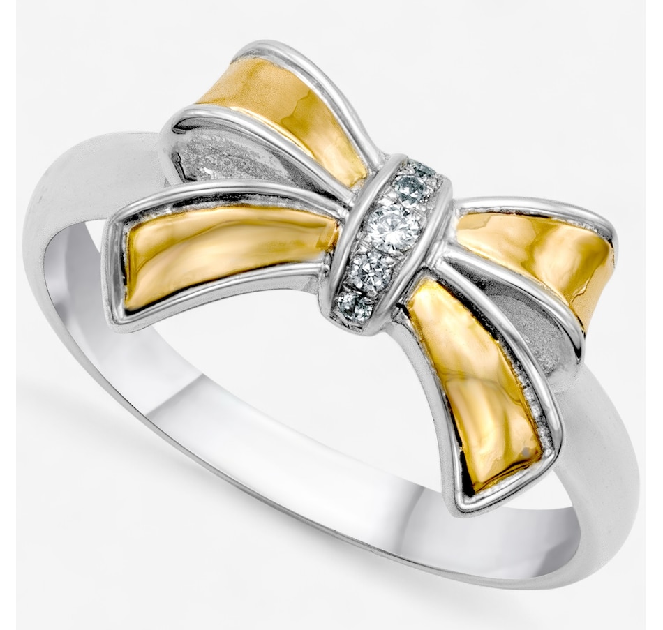 Image 236236.jpg, Product 236-236 / Price $169.99, Samuel B. Collection Sterling Silver/18K Yellow Gold Ribbon Shape Ring from Samuel B. Collection on TSC.ca's Jewellery department