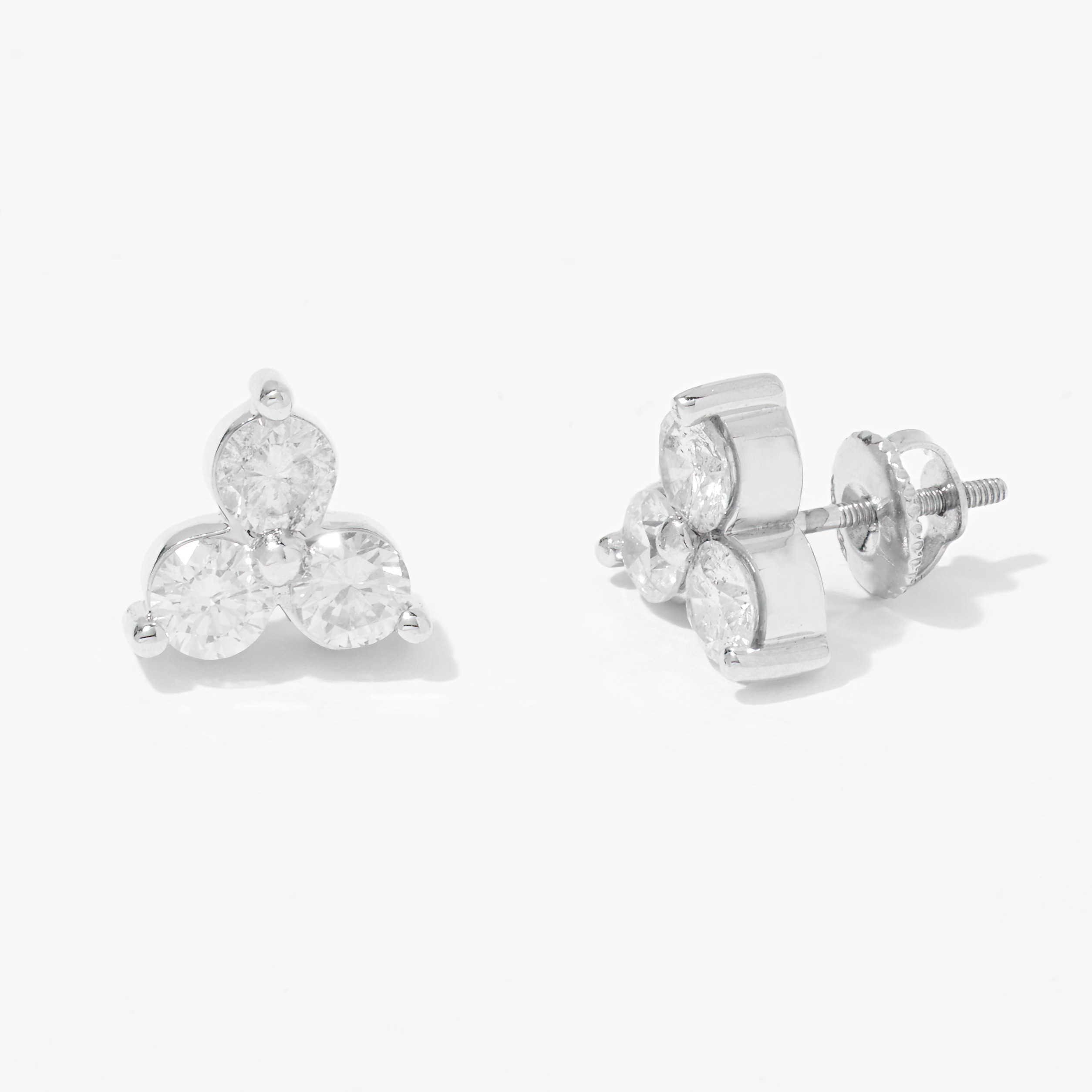 Jewellery Earrings Stud Earrings 14K White Gold 2 00 Ctw Diamond   236257 ALTMORE1 